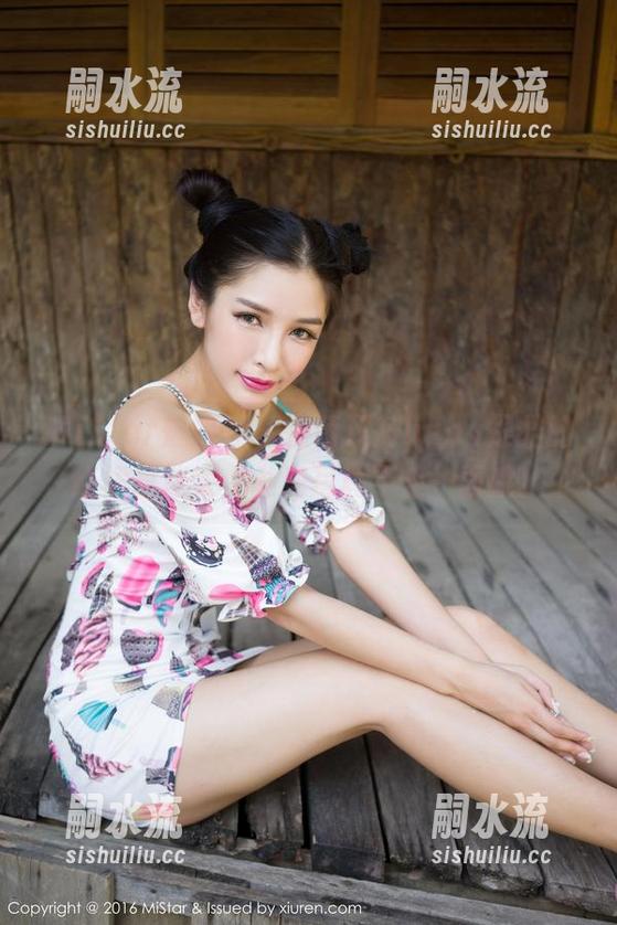MiStar魅妍社 - 在萌汉药baby很酷的红裙里迷失，私房写真不止一面哦！