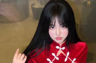 微密圈 – 漂亮的小优优子，红裙图包能不能让我也有个穿裙子的机会？